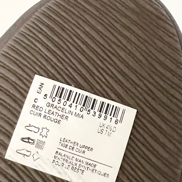 Clarks Gracelin Mia red leather flats Loafer flats Ballet flats Comfort Size 7 - Picture 7 of 7